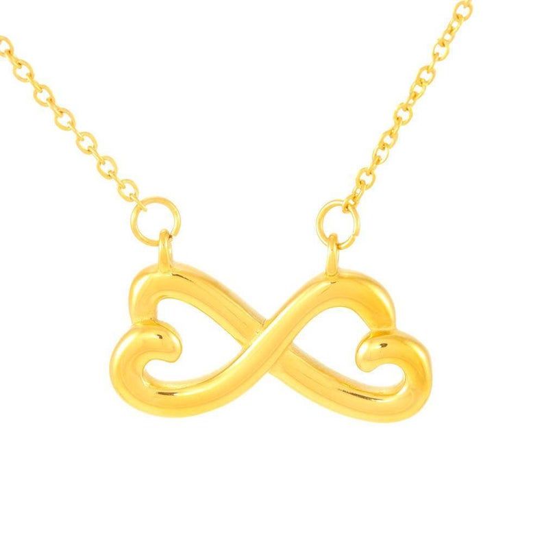 To My Mom – Thank You – Infinity Heart Necklace Mom Gifts From Daughter, Mom Necklace Gifts For Mom, Birthday Gift For Mom, Valentine Gift