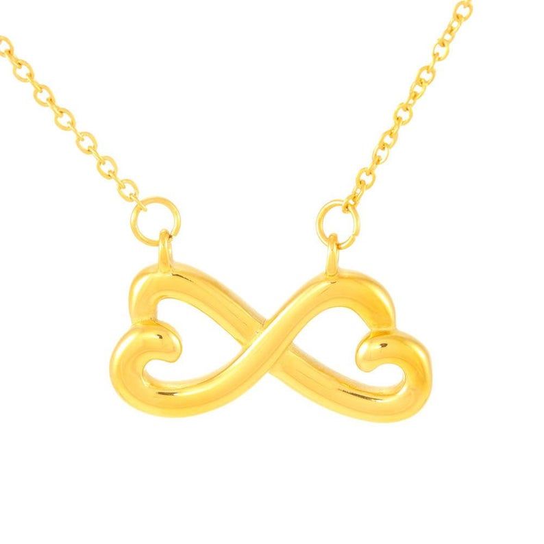 To My Mom – Your Arms Are Always Open – Infinity Heart Necklace Mother Necklace Mom’s Birthday Gift, Daughter To Mom Gift, Present For Mom