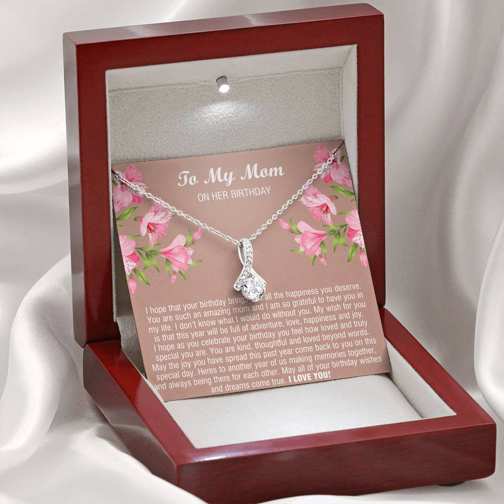 To My Mom Gifts, You Are Amazing, Alluring Beauty Necklace For Women, Birthday Present From Son Daughter