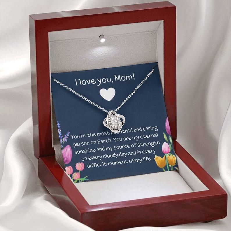 To My Mom Love Knot Necklace To Mom Gift, Mom Gift, Mom Necklace. Jewelry From Son Daughter, Gift Mom Birthday, Mothers day