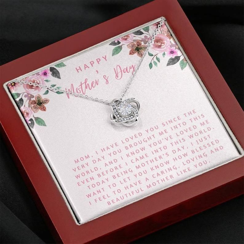To My Mom Love Knot Necklace To Mom Mothers Day  Gift, Gift for Mom, Mom Gift, Mom Necklace Jewelry From  Daughter To Mom, Mothers day