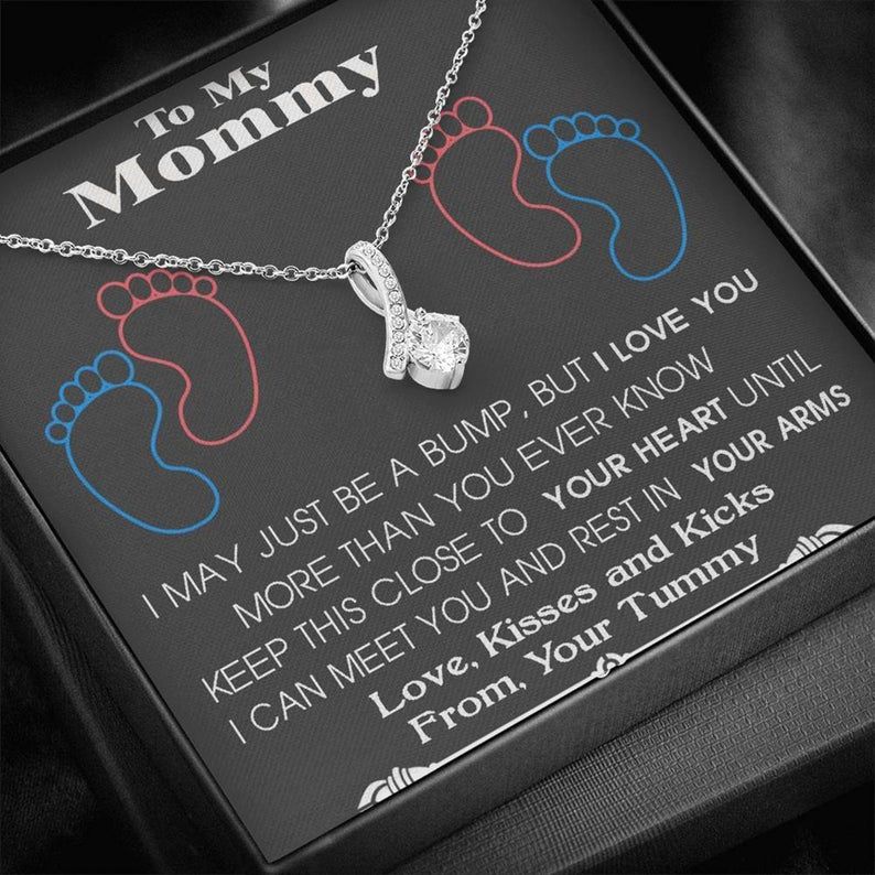 To My Mommy Gift Alluring Beauty Necklace : New Mommy