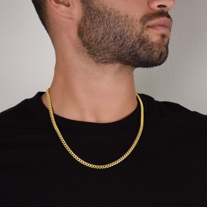 To Our Grandson Necklace from Grandparents, Jewelry for Grandson, Grandson Keepsake, Christmas Gift for Grandson, Grandson Birthday Gifts, Cuban Link Chain Necklace