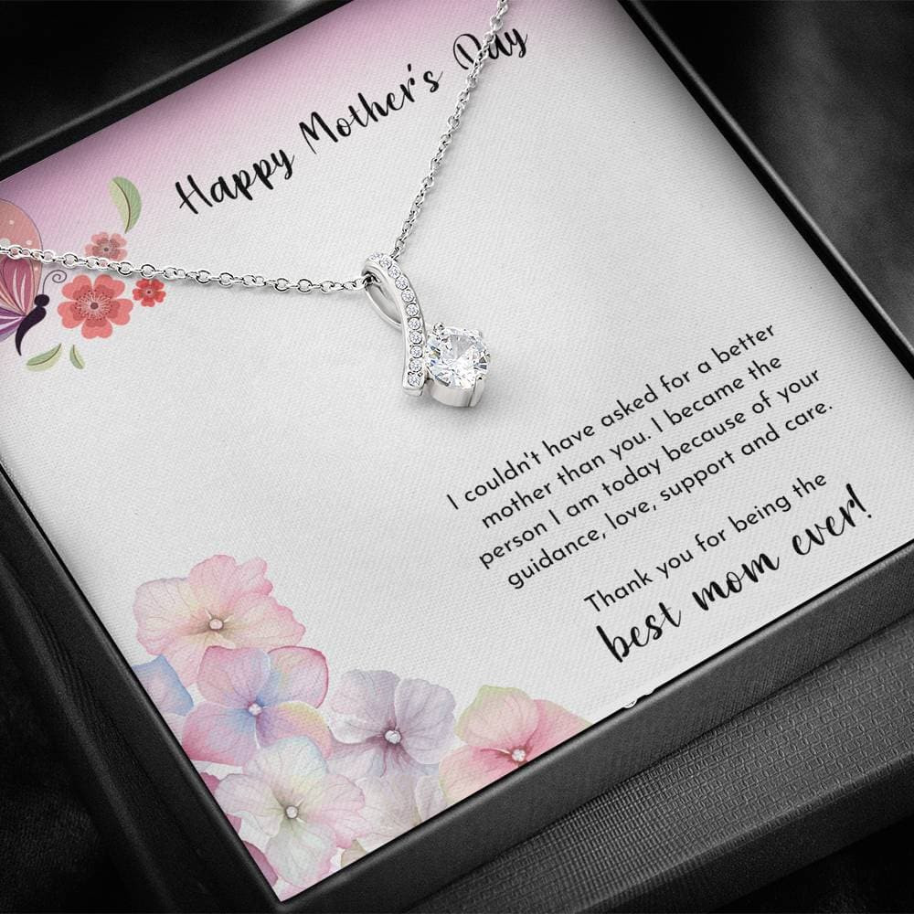 To The Best Mom Ever Alluring Beauty Necklace