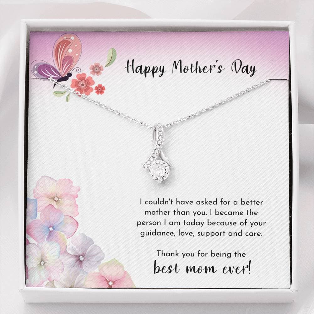 To The Best Mom Ever Alluring Beauty Necklace