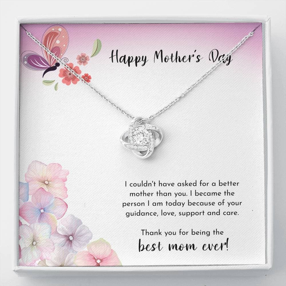 To The Best Mom Ever Love Knot Necklace