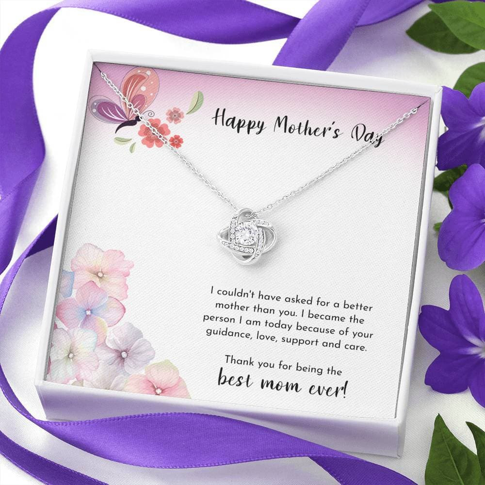 To The Best Mom Ever Love Knot Necklace