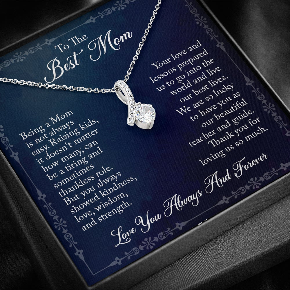 To The Best Mom From Her Kids – Alluring Beauty Necklace