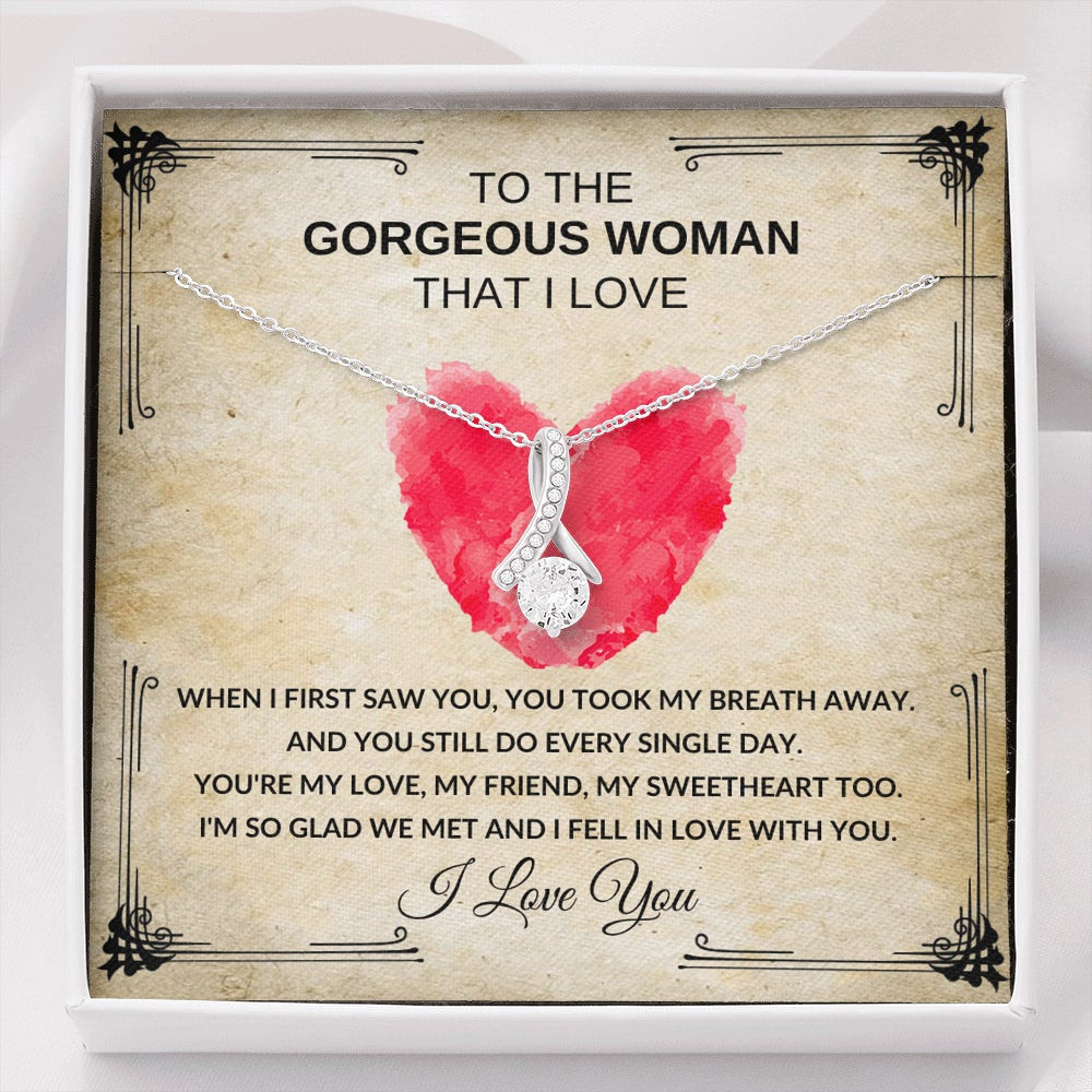 To The Gorgeous Woman That I Love – Alluring Beauty Necklace