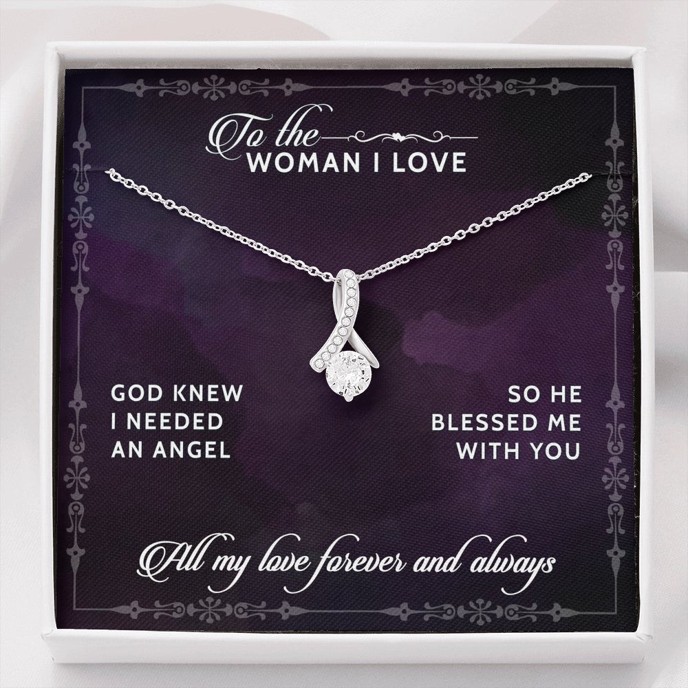 To The Woman I Love, You Are My Angel – Alluring Beauty Necklace