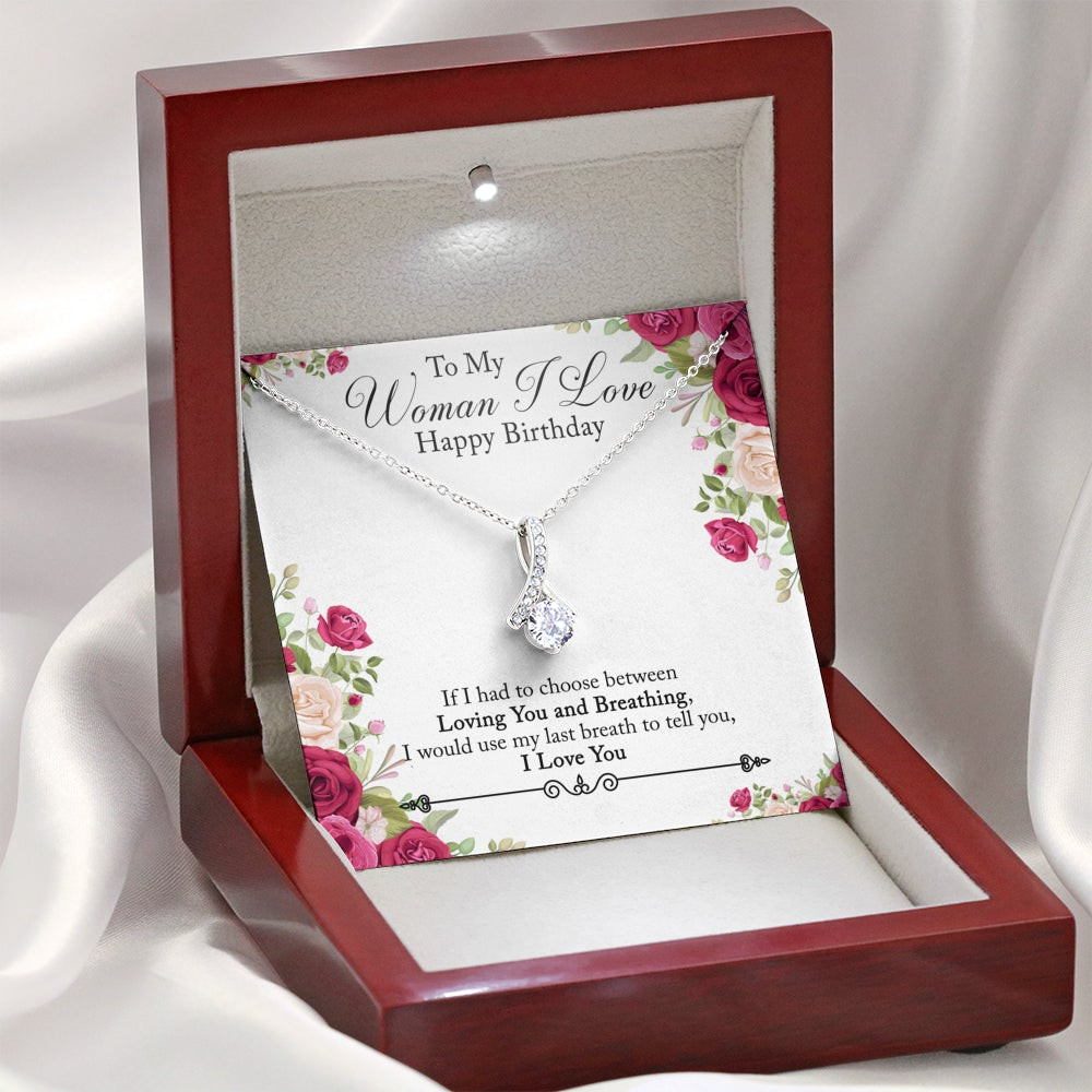 To The Woman I Love Happy Birthday – Alluring Beauty Necklace