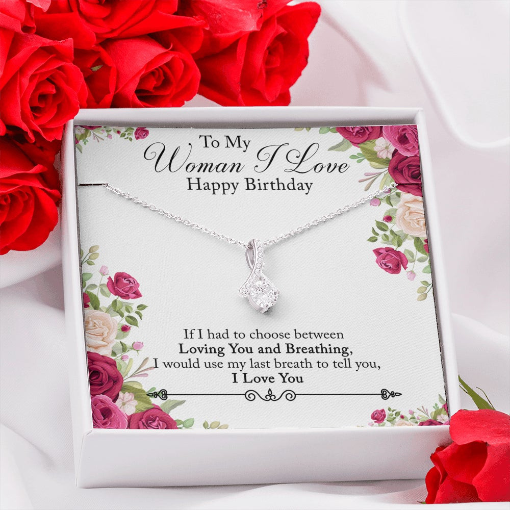 To The Woman I Love Happy Birthday – Alluring Beauty Necklace