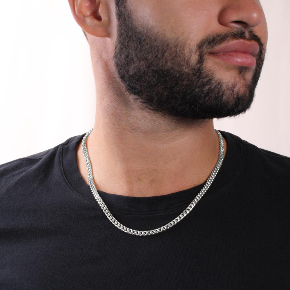 To The World’s Best Dad Necklace Gift | I Resemble Mom | Fathers Day, Birthday, Christmas Cuban Link Chain Necklace from Son