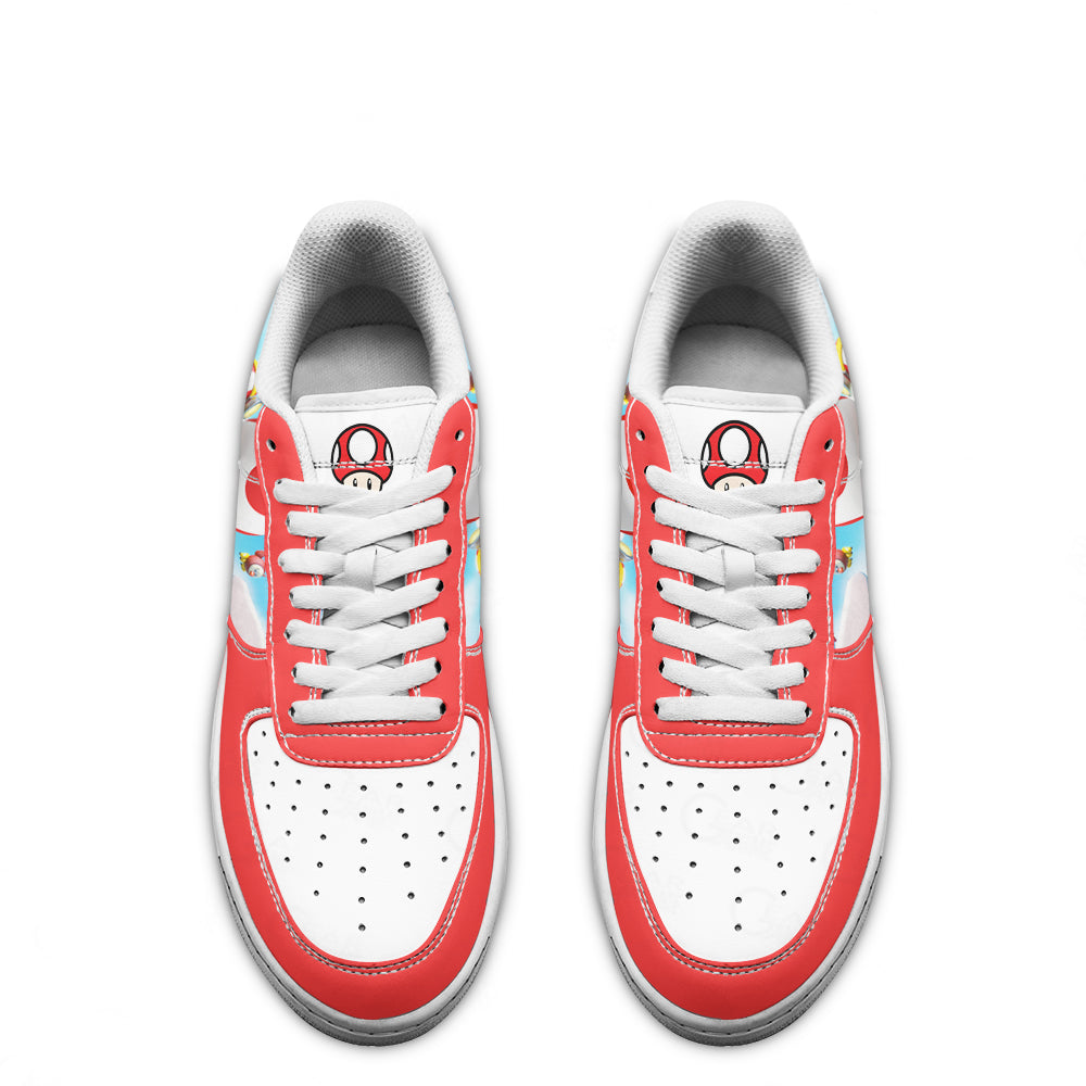 Toad Super Mario Air Sneakers Custom For Gamer Shoes