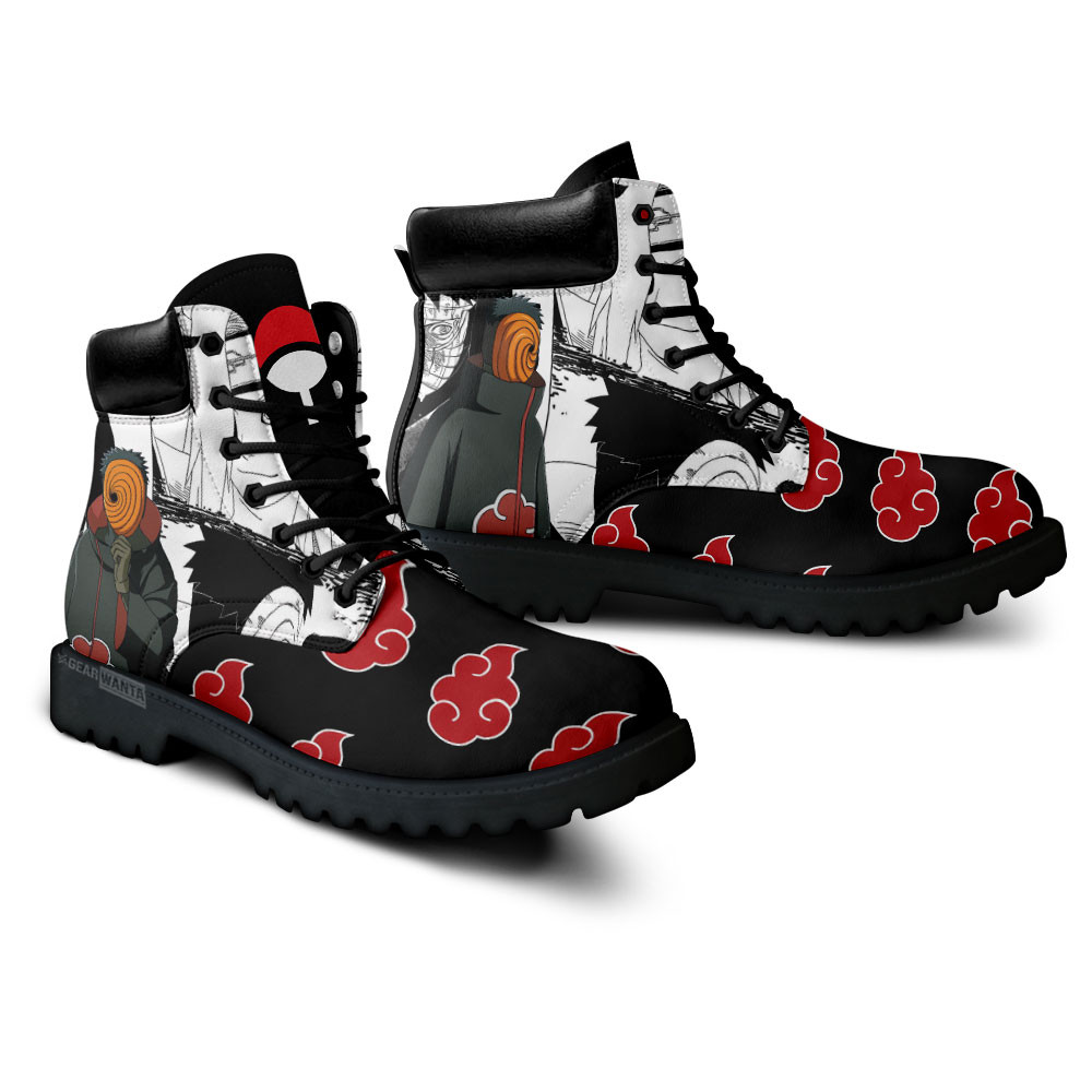 Tobi Boots Custom Anime Shoes Mix Manga Style