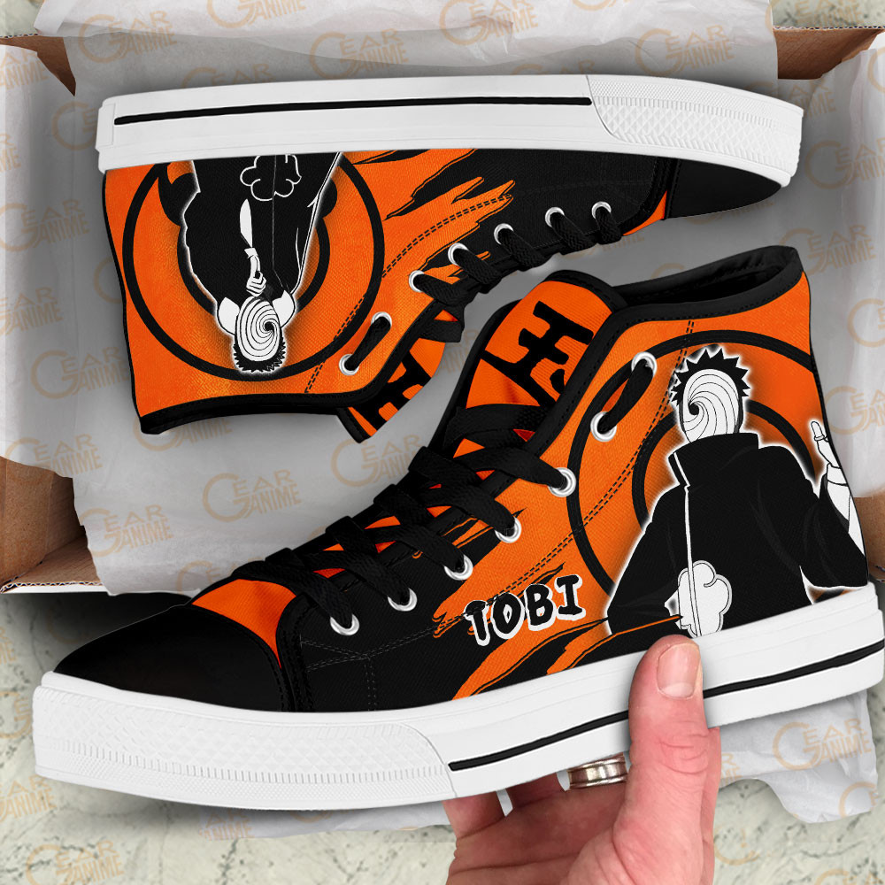 Tobi High Top Shoes Anime Sneakers Manga Style