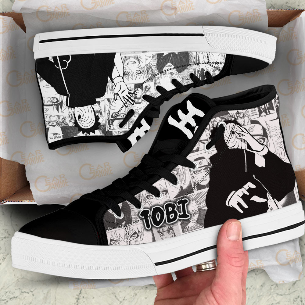Tobi High Top Shoes Custom Manga Anime Sneakers