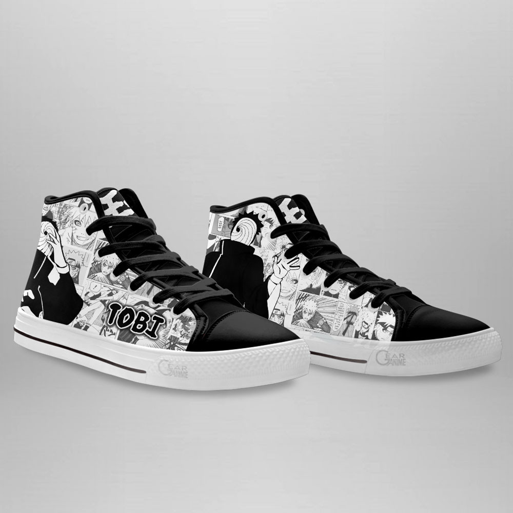 Tobi High Top Shoes Custom Manga Anime Sneakers