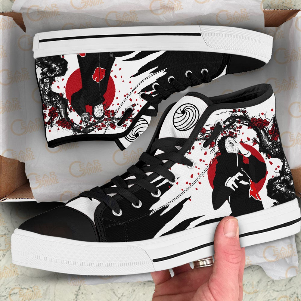 Tobi High Top Shoes Custom NRT Anime Sneakers Japan Style