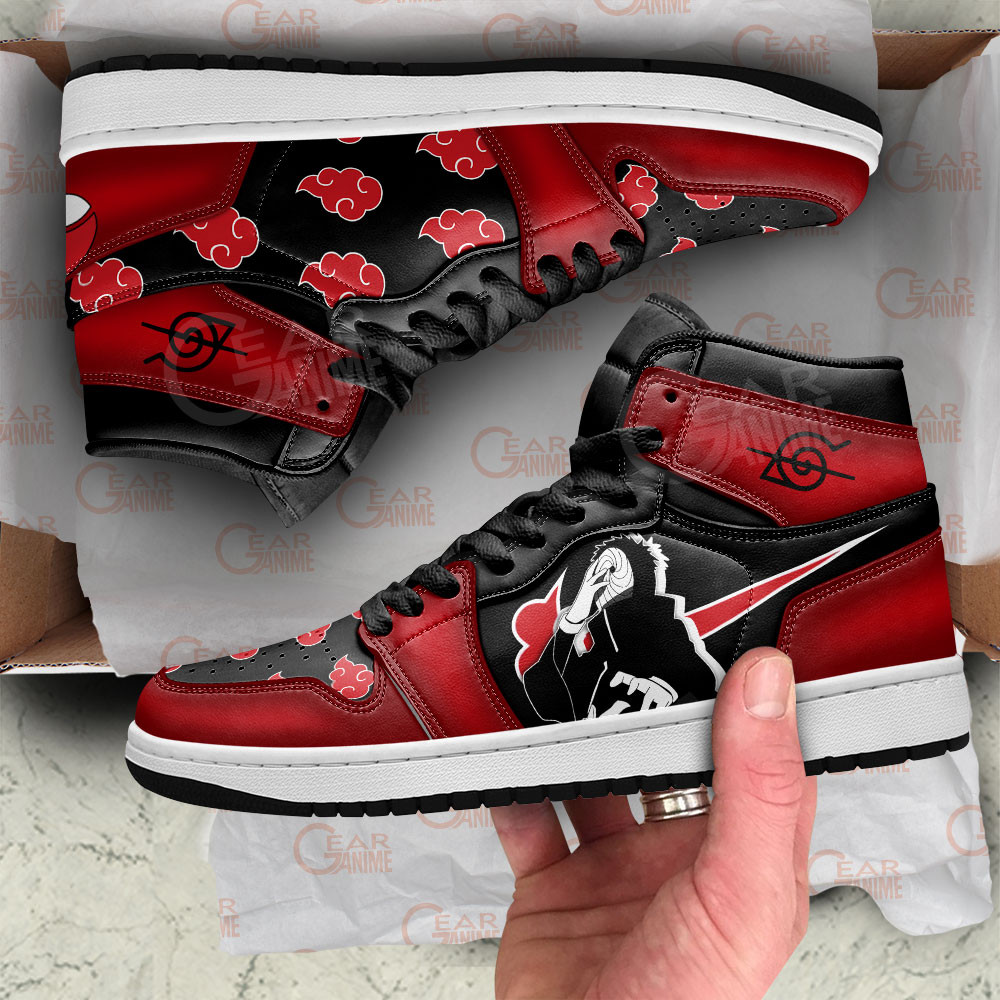 Tobi JD1s Sneakers Akatsuki Anime Shoes For Fans, Air Jordan Hightop
