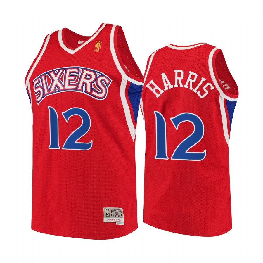 Tobias Harris #12 Philadelphia 76ers Throwback 90s Jersey Red