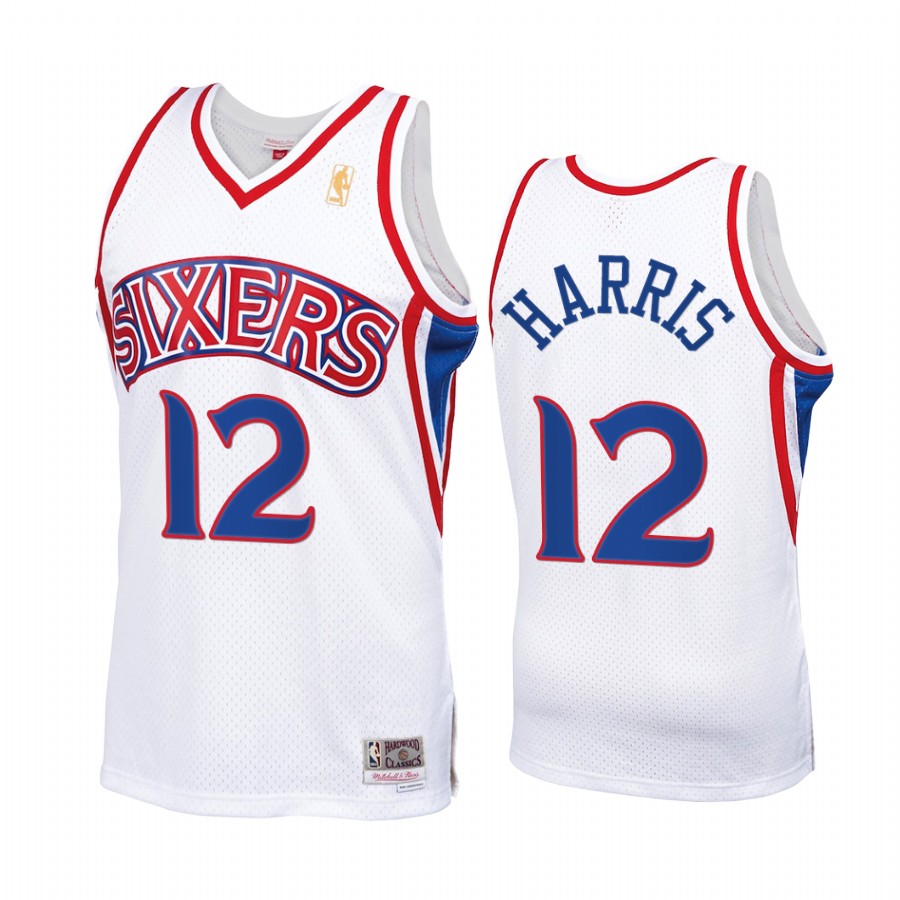 Tobias Harris #12 Philadelphia 76ers Throwback 90s Jersey White