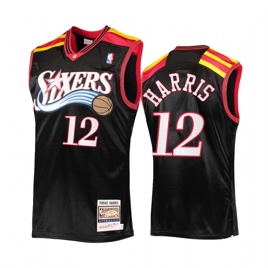 Tobias Harris 12 Philadelphia 76ers Commemorative Classic Black Jersey Limited