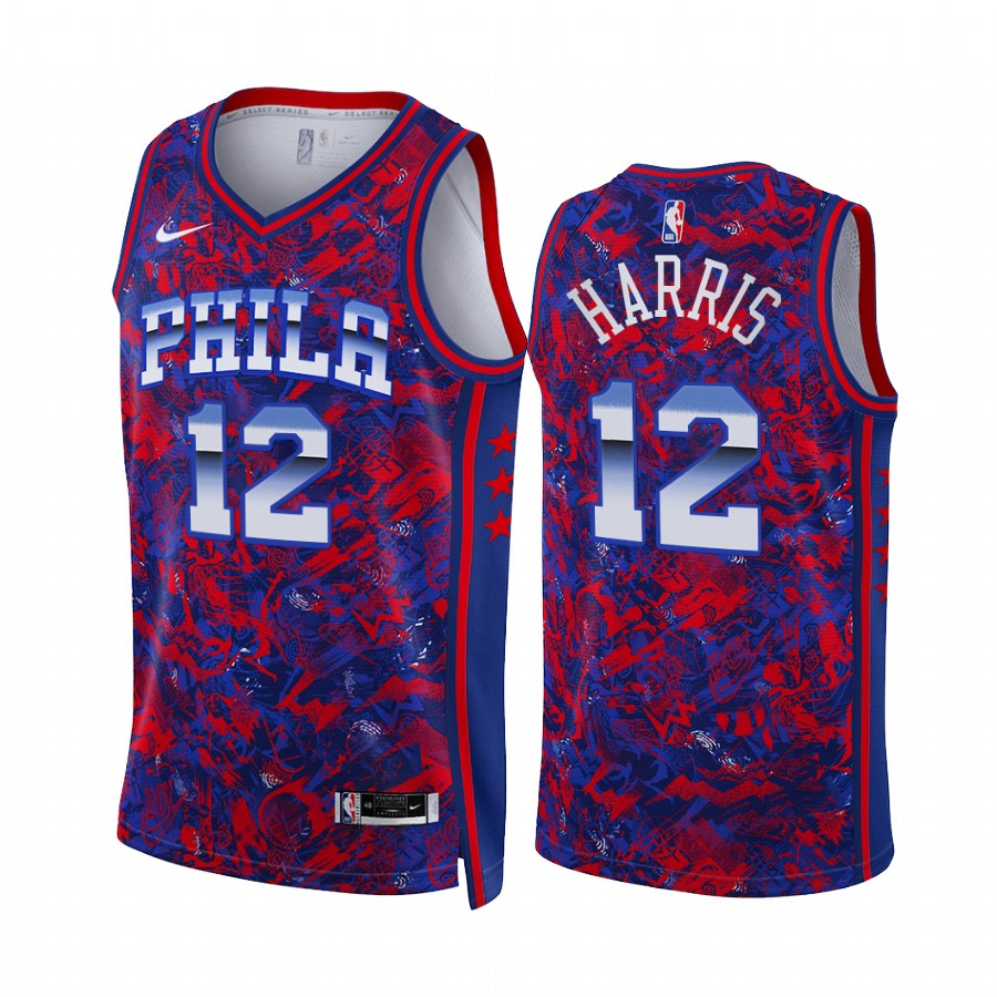 Tobias Harris Philadelphia 76ers Select Series Royal Jersey Dazzle