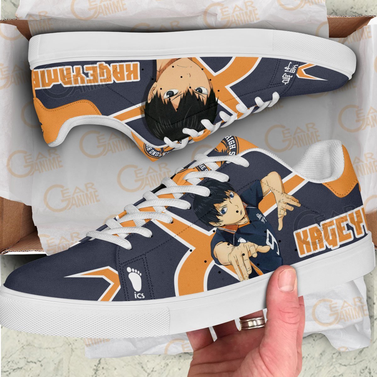 Tobio Kageyama Skate Shoes Custom Haikyuu Anime Shoes