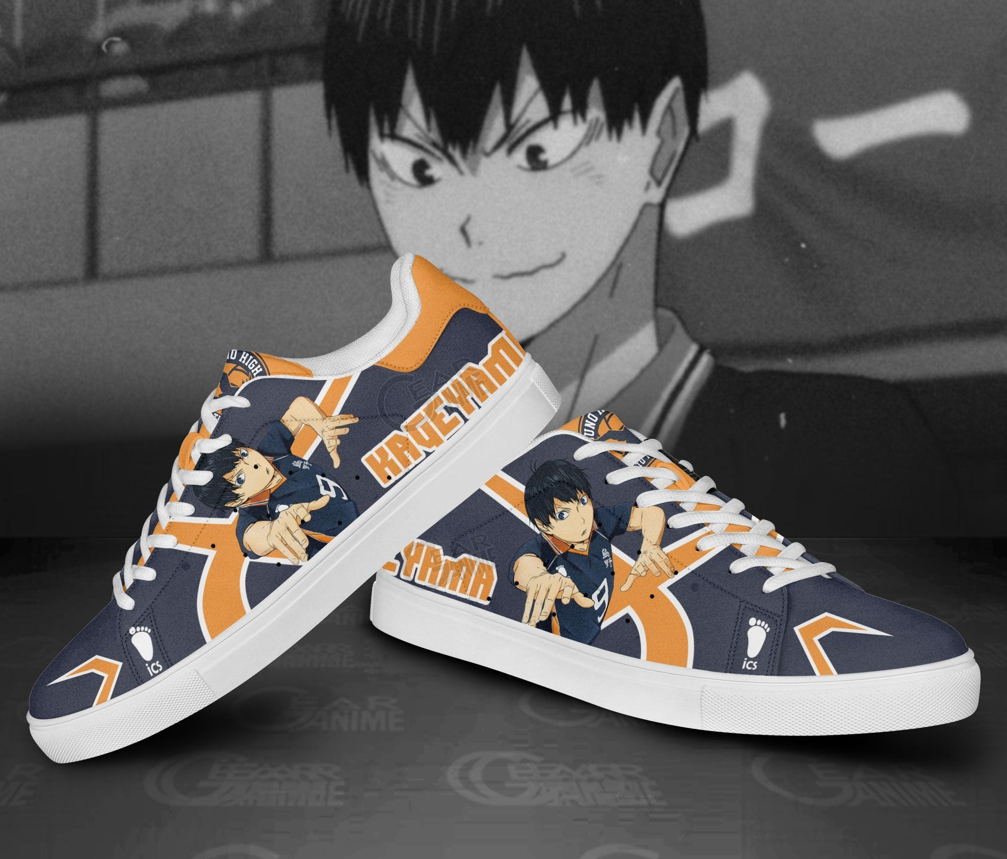 Tobio Kageyama Skate Shoes Custom Haikyuu Anime Shoes