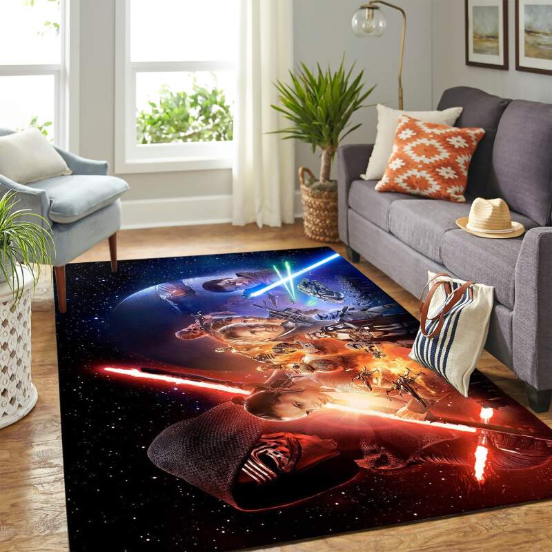 Todos Los Personajes De Star Wars Carpet Floor Area Rectangle Rug