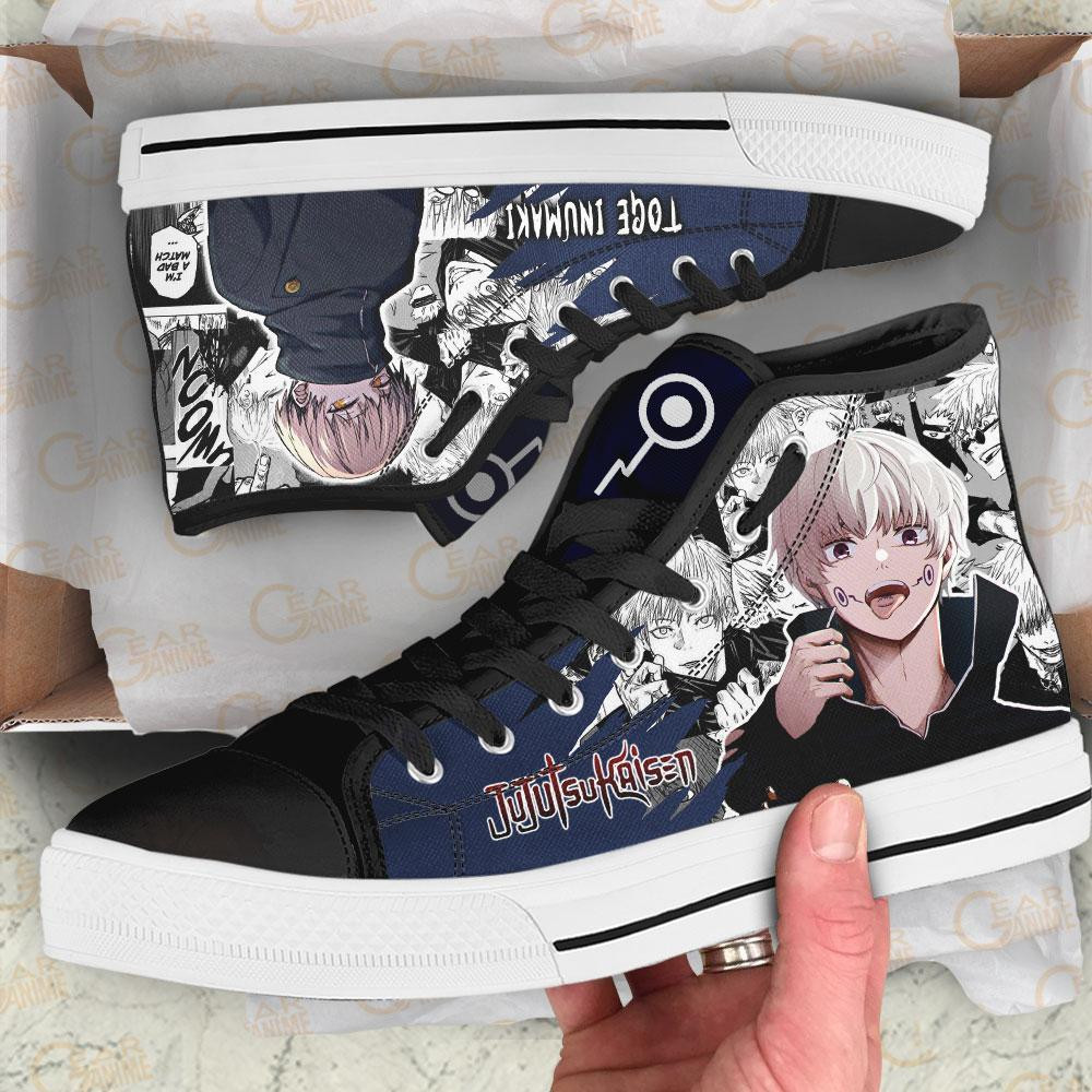 Toge Inumaki High Top Shoes Custom Manga Anime Jujutsu Kaisen Sneakers