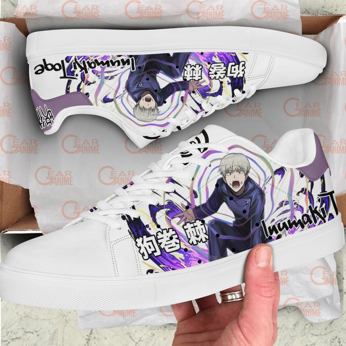 Toge Inumaki Skate Sneakers Custom Anime Jujutsu Kaisen Shoes
