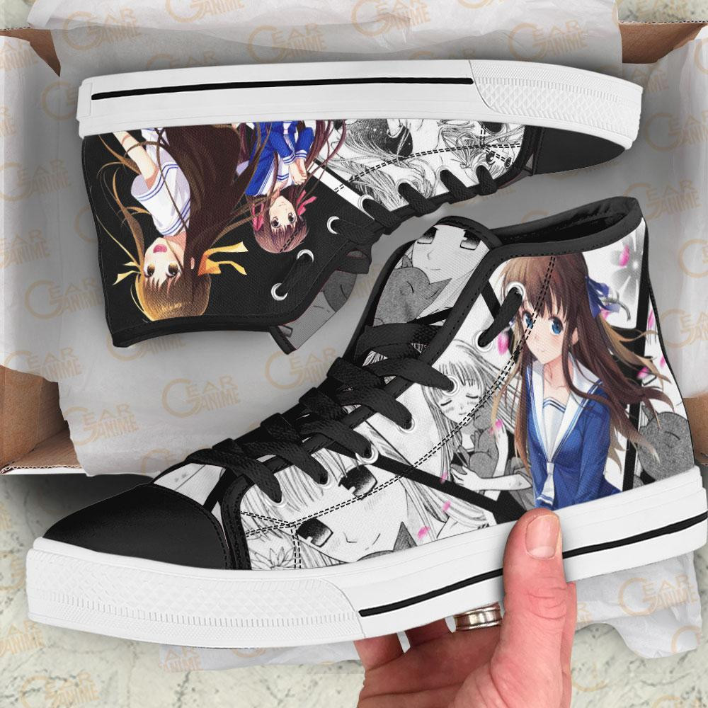 Tohru Honda High Top Shoes Custom Manga Anime Fruits Basket Sneakers