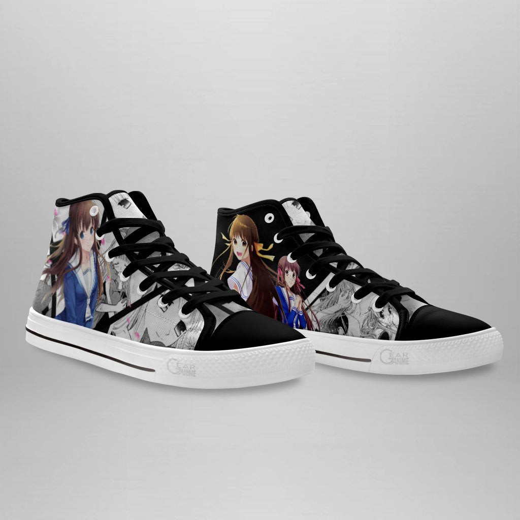 Tohru Honda High Top Shoes Custom Manga Anime Fruits Basket Sneakers
