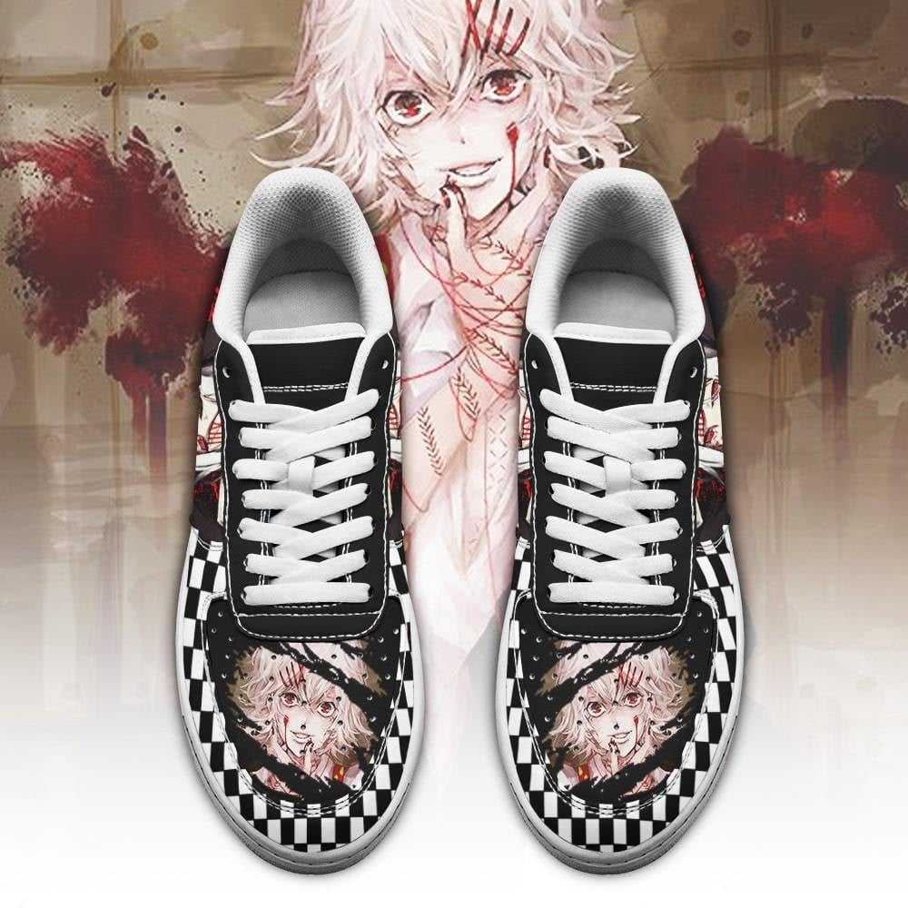 Tokyo Ghoul Juuzou Sneakers Custom Checkerboard Shoes Anime
