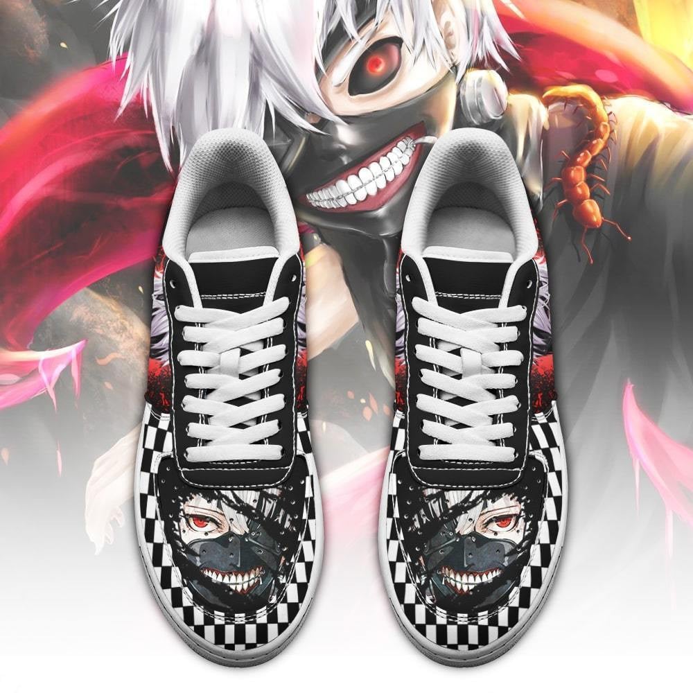Tokyo Ghoul Kaneki Sneakers Custom Checkerboard Shoes Anime