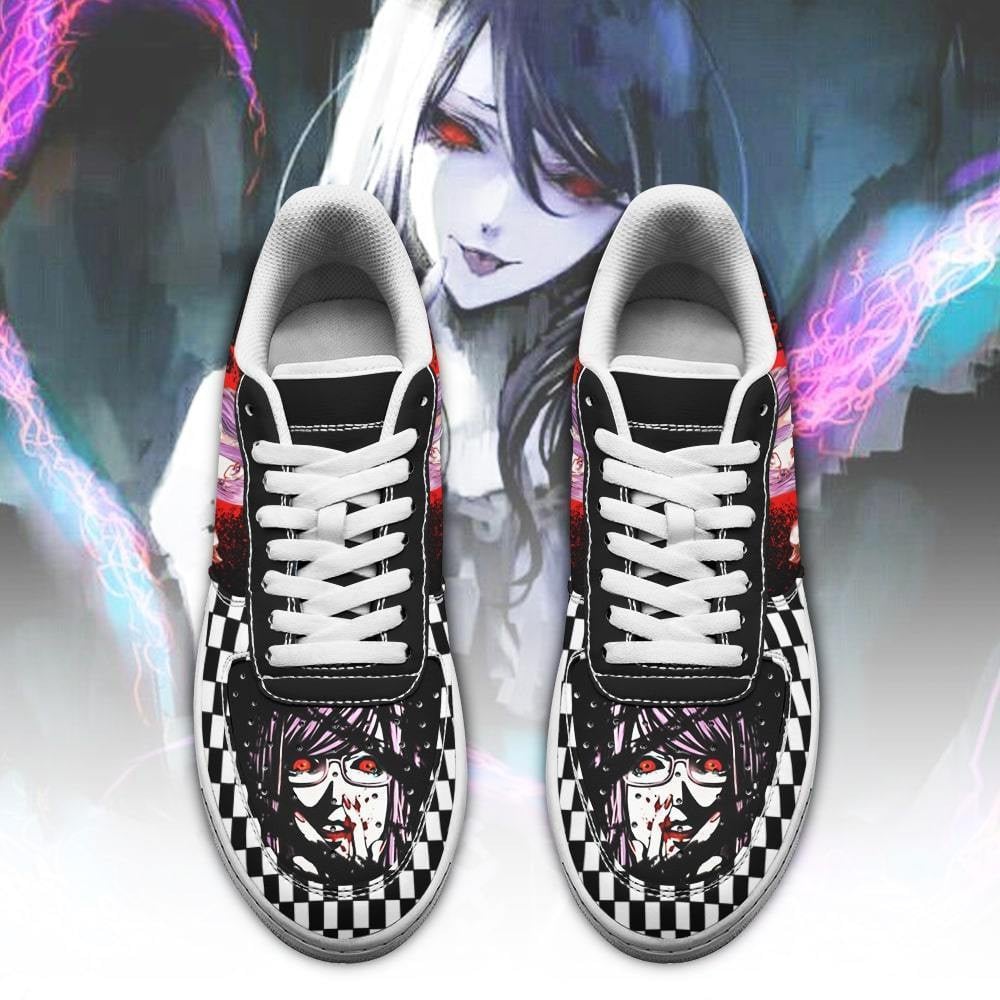 Tokyo Ghoul Rize Sneakers Custom Checkerboard Shoes Anime