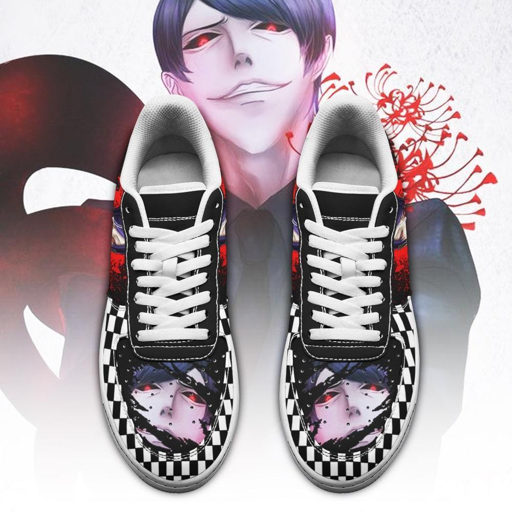 Tokyo Ghoul Tsukiyama Sneakers Custom Checkerboard Shoes Anime