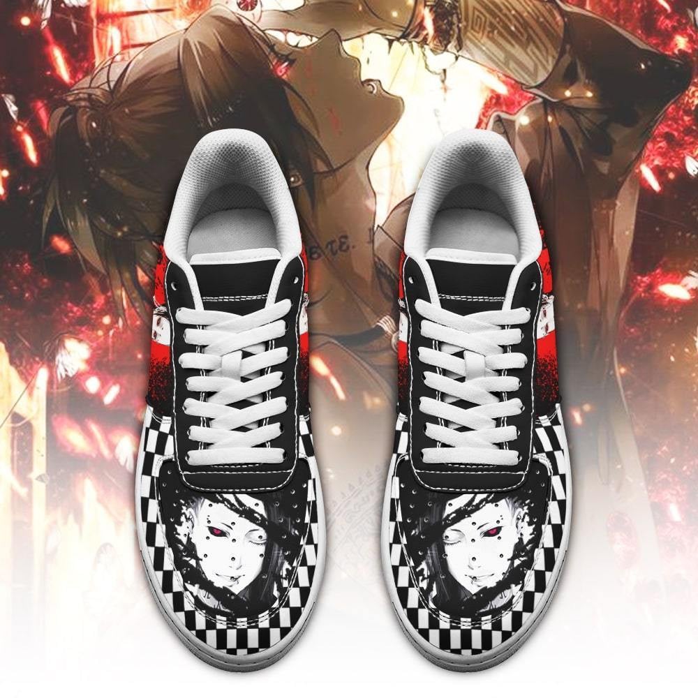 Tokyo Ghoul Uta Sneakers Custom Checkerboard Shoes Anime Leather