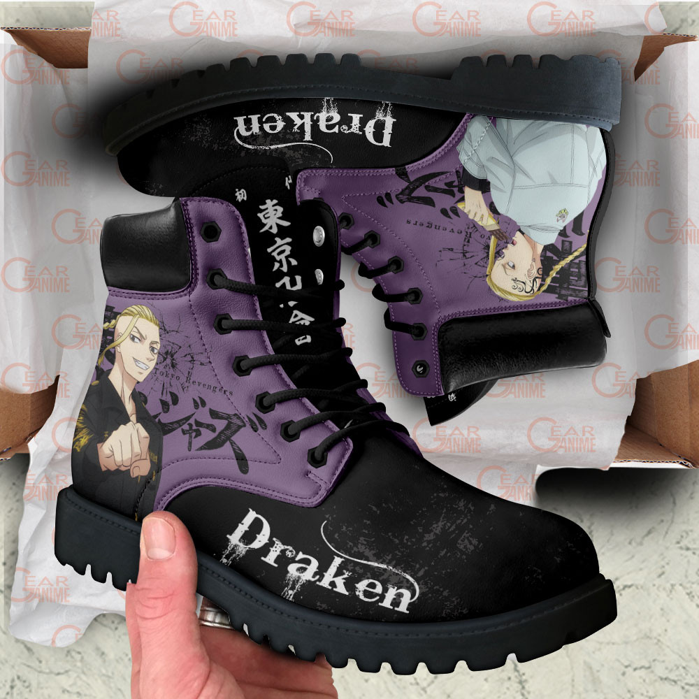 Tokyo Revengers Draken Boots Anime Custom Shoes