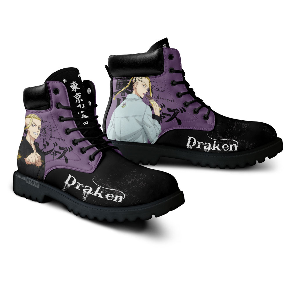 Tokyo Revengers Draken Boots Anime Custom Shoes