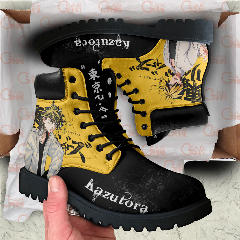 Tokyo Revengers Kazutora Hanemiya Boots Anime Custom Shoes