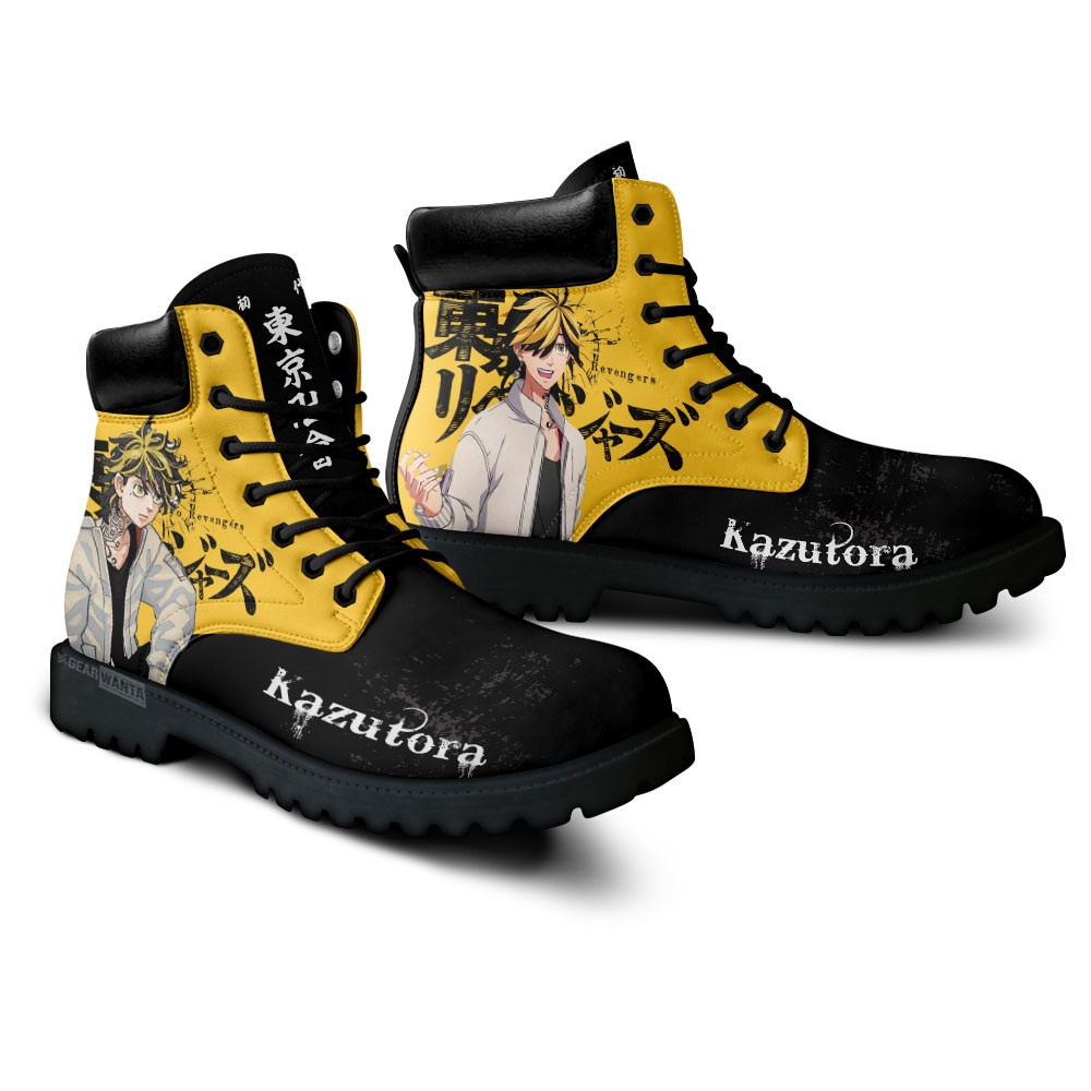 Tokyo Revengers Kazutora Hanemiya Boots Anime Custom Shoes