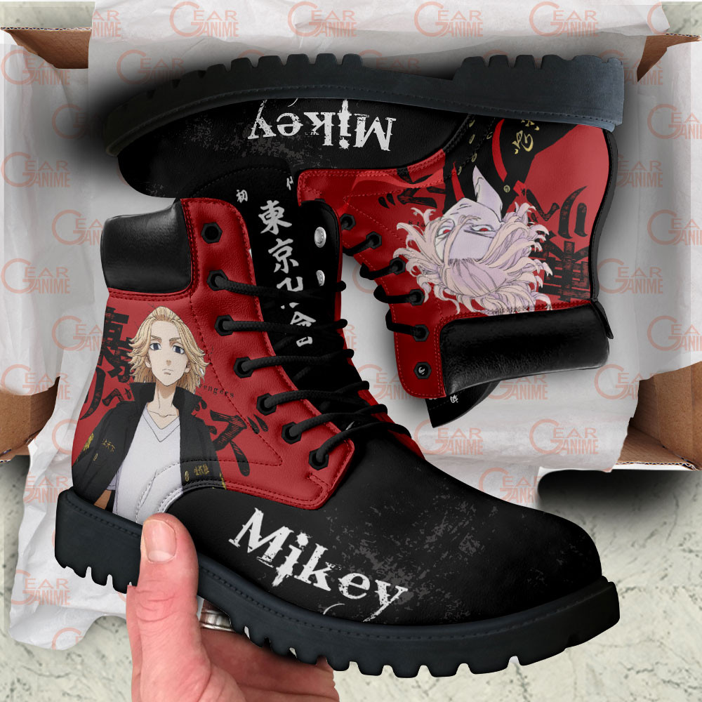 Tokyo Revengers Mikey Boots Anime Custom Shoes