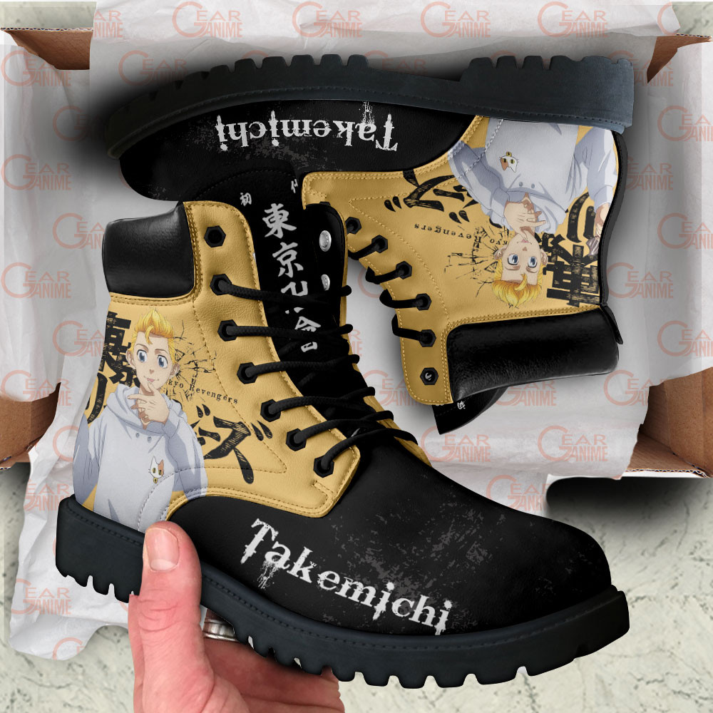 Tokyo Revengers Takemichi Hanagaki Boots Anime Custom Shoes
