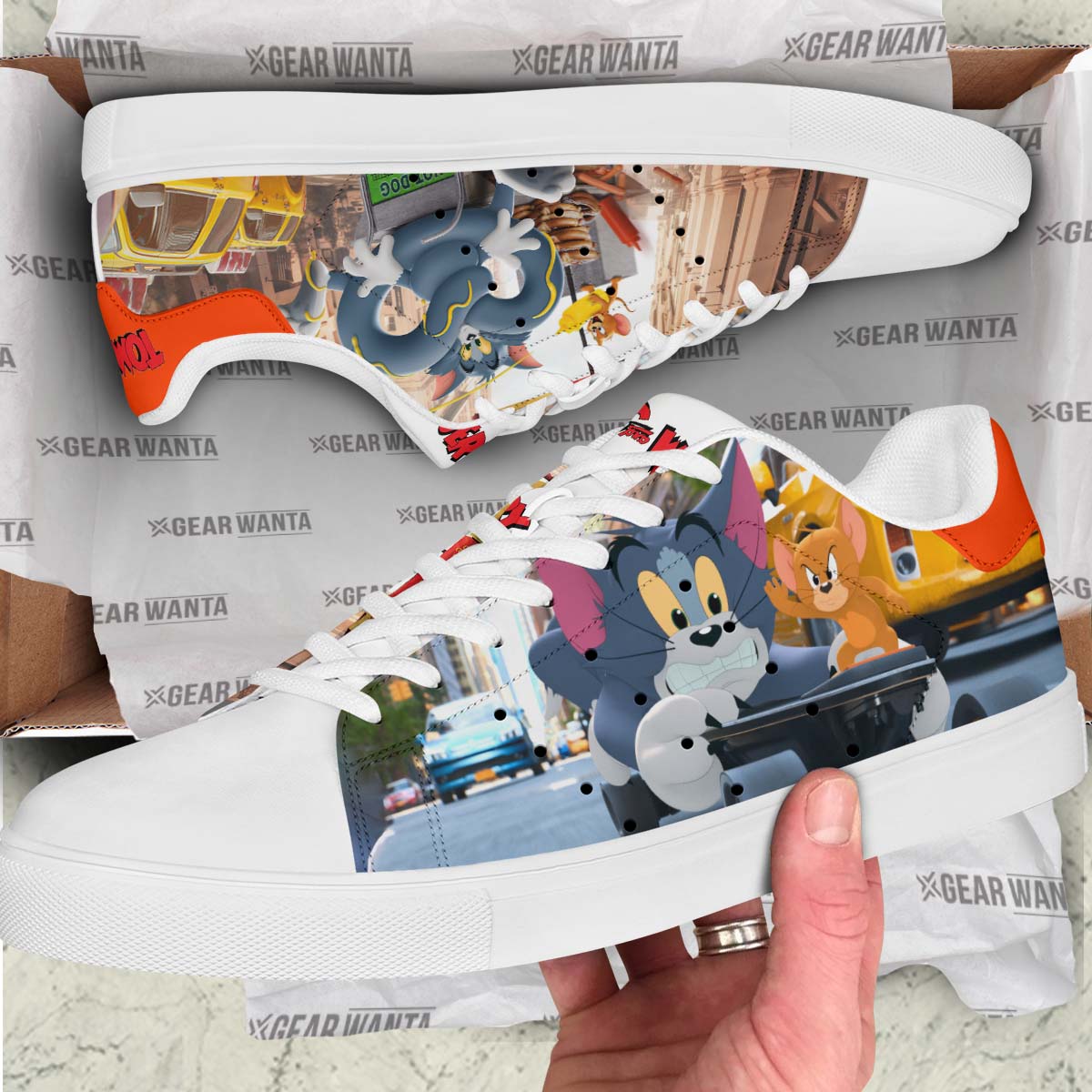 Tom & Jerry Skate Shoes Custom