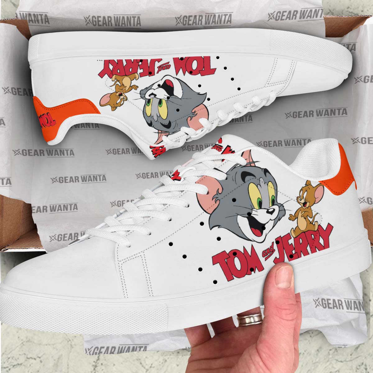 Tom & Jerry Tom Skate Shoes Custom