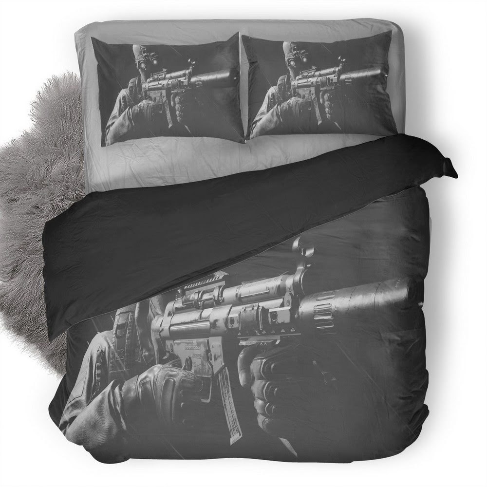 Tom Clancy’S Ghost Recon Wildlands Monochrome 3D Customized Duvet Cover Bedding Set
