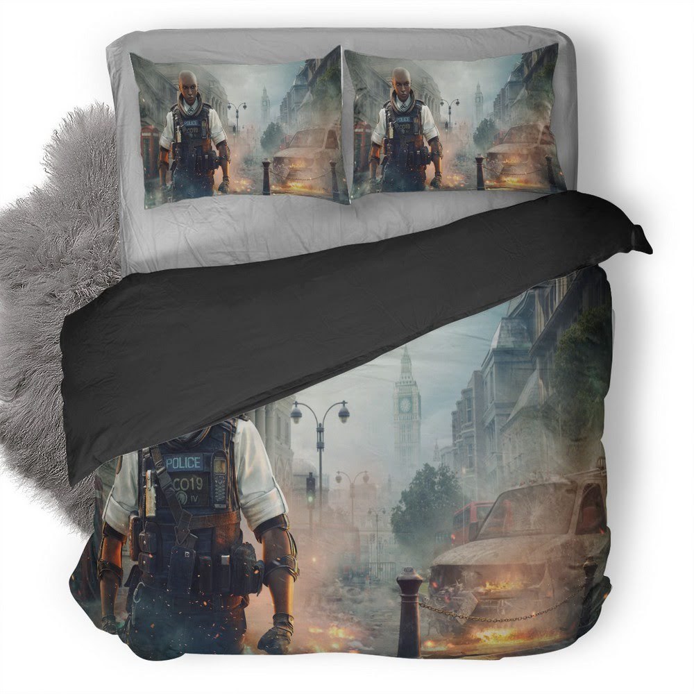Tom Clancy’S Rainbow Six Siege Operation Grim Sky 3D Customized Duvet Cover Bedding Set